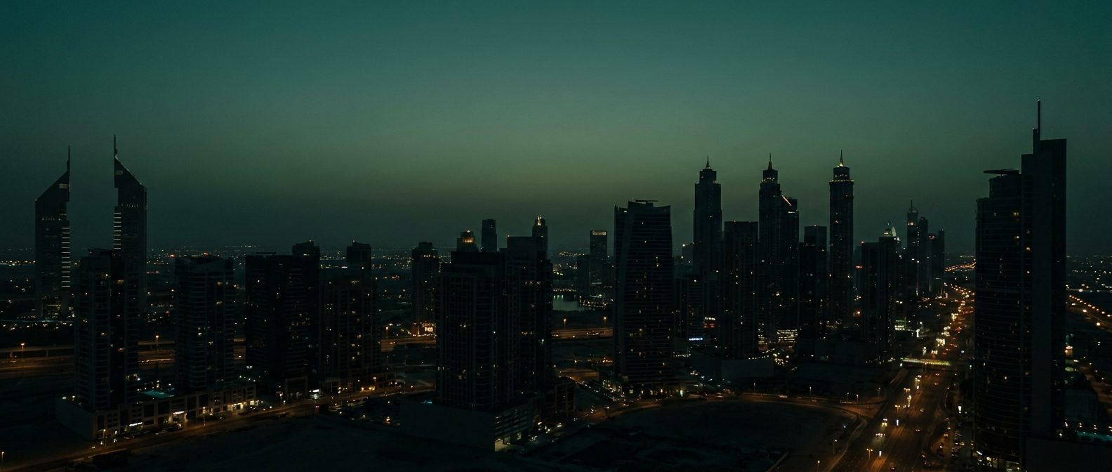 Business Bay, Dubai at dusk